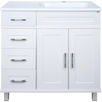 Тумба под раковину Misty Купер П-Куп01090-0124ЯП 90 см R, напольная, белый матовый