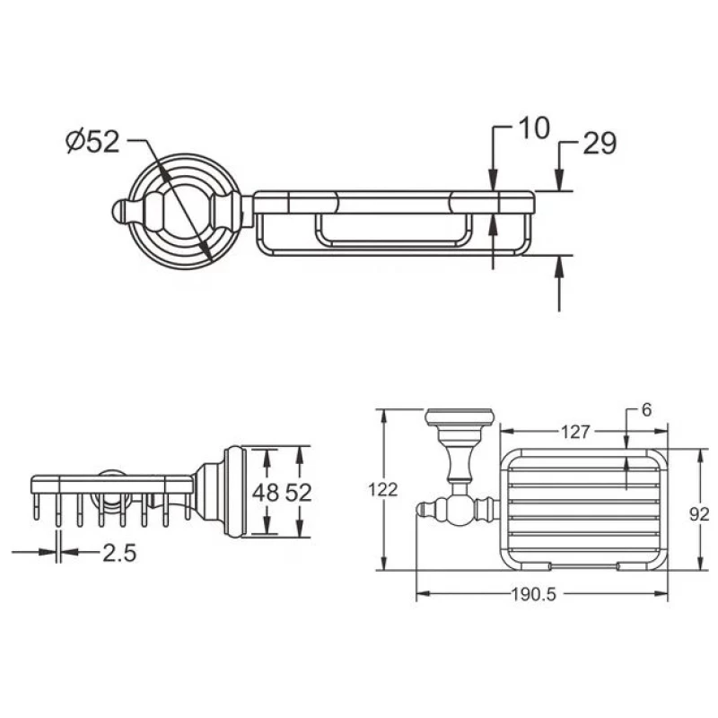 Мыльница Rose RG1104Q Мыльница Rose RG1104Q