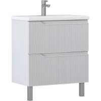 Тумба под раковину Vigo Neo 017 69,6 см, напольная, белый матовый