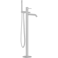 Смеситель напольный для ванны Mariani Next A3721ANX белый матовый