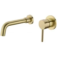 Смеситель для раковины Feramolli Ele GL677-21 встраиваемый, золотой матовый