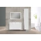 Комплект мебели белый глянец 100 см Vincea Paola VMC-2P100GW + VCB-2VP100W + VLM-2A100 - 2