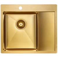 Кухонная мойка Paulmark Flank золотой матовый PM225951-BGL