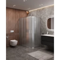 Душевой уголок Cezares Molveno MOLVENO-RH-2-110/80-P-Cr 110x80 см, профиль хром, стекло текстурное