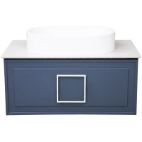 Тумба синий матовый 77,6 см La Fenice Cubo FNC-01-CUB-BG-80