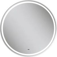 Зеркало Equil Aster zkASTER.D80-14 80x80 см, с LED-подсветкой, сенсорным выключателем, антизапотеванием, белый матовый