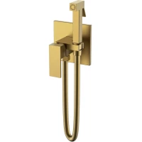 Гигиенический душ Boheme Qubic 477-BR со смесителем, бронза