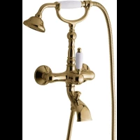 Смеситель для ванны Emmevi Laguna 40011/BR с душевым гарнитуром, бронза