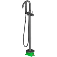 Смеситель напольный для ванны Timo Saona 2310/03Y-CR 	 черный матовый