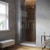 Душевая дверь Vegas Glass EP LUX 60 08 07 L 60 см L, профиль хром, стекло графитовое