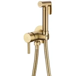 Изображение товара гигиенический душ grocenberg gb001mg со смесителем, золотой матовый