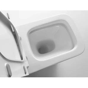 Изображение товара унитаз подвесной cerutti spa vettore aria ct7190 безободковый, с сиденьем микролифт, белый