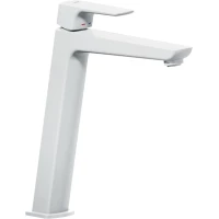 Смеситель для раковины Nobili Acquaviva VV103128/2WM с донным клапаном, белый матовый