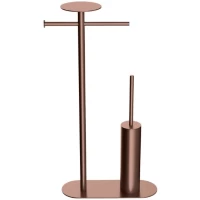 Комплект для туалета Boheme Venturo 10953-CB напольный, медь матовая