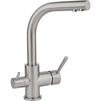 Смеситель для кухни с подключением к фильтру нержавеющая сталь Ukinox UM2191 SS