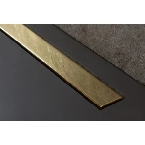 Изображение товара душевой канал 300 мм 2 в 1 с основой под плитку pestan confluo frameless gold line 13701219