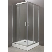 Душевой уголок BelBagno Uno 85x85 см текстурное стекло UNO-A-2-85-P-Cr