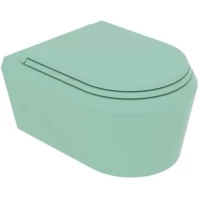 Унитаз подвесной GSG Cruise CRWCSO025 безободковый, бирюзовый матовый