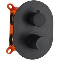 Смеситель для ванны AQG Tube 01TUB351NG встраиваемый, черный матовый