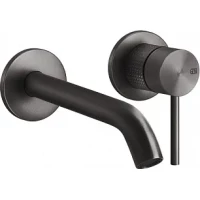 Смеситель для раковины Gessi Gessi316 54483#707 встраиваемый, без донного клапана, черный хром матовый