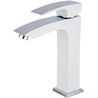 Смеситель для раковины Gappo G1007-78 хром/белый