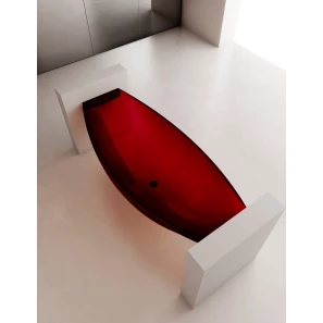 Изображение товара ванна из полиэфирной смолы 180x80 см abber kristall at9704rubin