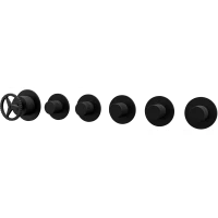 Смеситель для ванны Remer Chrono CH98D5PNO встраиваемый, черный матовый