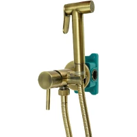 Гигиенический душ ALMAes Benito AL-859-09 со смесителем, бронза