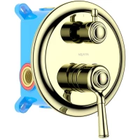 Смеситель для ванны Aquatek Классик AQ1546PG встраиваемый, золотой