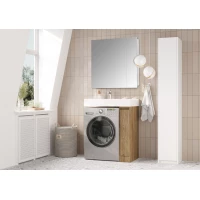 Комплект мебели дуб кантри 80 см Акватон Лондри 1A267101LHDY0 + 1A275001LHDY0 + 1A72113KRW010 + 1A267202LH010
