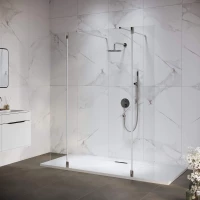 Неподвижная перегородка 138,3 см RGW WA-052 (WA-016+2Z-071) Walk-in 35105214-11 прозрачное