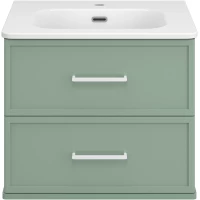 Тумба под раковину Brevita Verde Ver-09060-0102Я 60,4 см, подвесная, зеленый матовый