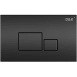 Изображение товара кнопка смыва d&k quadro db1519025 для инсталляции, черный матовый