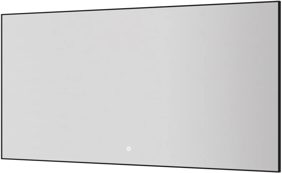 Зеркало Armadi Art 543-140-B 140x70 см, с LED-подсветкой, сенсорным выключателем, диммером, антизапотеванием, черный матовый