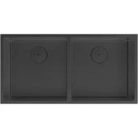 Кухонная мойка Lemark Proran 900 9932140 86,5x44 см, черный матовый