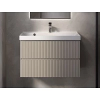 Тумба под раковину AQUAme S1 AQM900180BG 78,6 см, подвесная, бежевый матовый