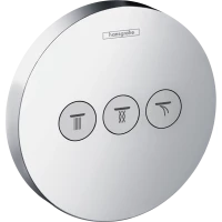 Запорный вентиль для 3 потребителей, СМ Hansgrohe ShowerSelect S 15745000