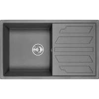 Кухонная мойка Granula 8601, ГРАФИТ 86x50 см, графит