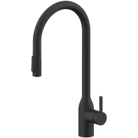 Смеситель для кухни Paulmark Universal Un213880-AN с подключением к фильтру, выдвижным изливом, антрацит