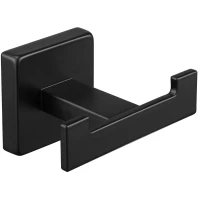 Крючок Rainbowl Cube 2722-BP двойной, для ванны, черный матовый