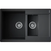 Кухонная мойка Omoikiri Tetogranit Daisen 78-2T-BL 4993535 78x51 см, черный