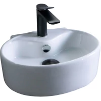 Раковина CeramaLux TR4358 39x30 см, подвесная, белый