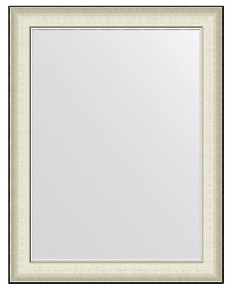 Зеркало 68x88 см белая кожа с хромом Evoform Definite BY 7630