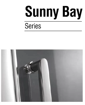 Душевая дверь 90 см Gemy Sunny Bay S28170 прозрачное - фото 2