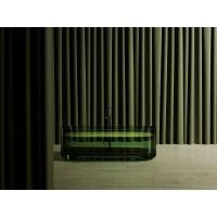 Ванна из полиэфирной смолы Abber Kristal AT9708Emerald 170x75 см, отдельностоящая, зеленый