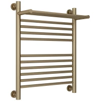 Полотенцесушитель водяной 600x500 золотой шелк Сунержа Богема с полкой+ 32-0223-6050