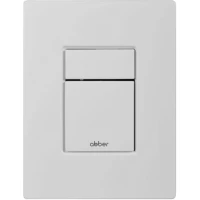 Кнопка смыва Abber AC0123MW для инсталляции, белый матовый