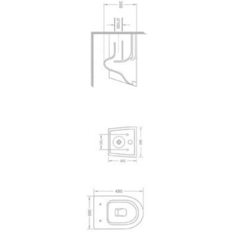 Комплект подвесной унитаз Teka Manacor 11.732.00.02 + система инсталляции Jacob Delafon E5504-NF + E4326-00