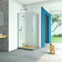 Душевой уголок Vegas Glass AFA-F Retta 100*90 07 02 L 100x90 см L, профиль матовый хром, стекло шиншилла