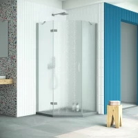 Душевой уголок Vegas Glass AFA-Pen Retta 100 07 02 L 100x100 см L, профиль матовый хром, стекло шиншилла